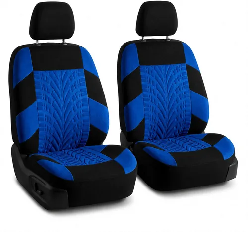 Miniatura 28 de FH Group - Juego de fundas de asiento delantero de automóvil de tela de alta calidad, para asientos con respaldo bajo con reposacabezas extraíble