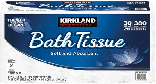 Kirkland Signature - Papel de baño, 2 capas, blanco, 30 por envase