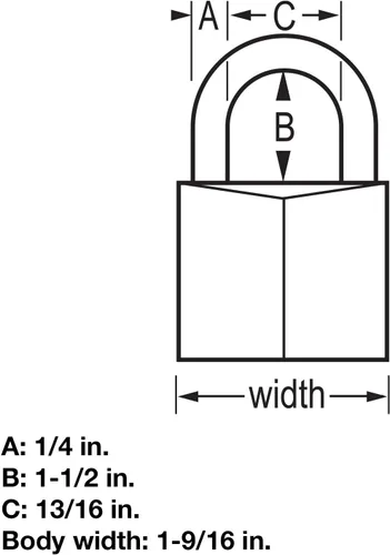 Miniatura 5 de Master Lock Cerradura de aluminio cubierta negra, cerradura de armario de gimnasio con llave, candado al aire libre con grillete largo para puertas