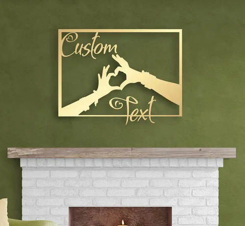 Miniatura 9 de Mariposa y corazones, arte de pared de metal personalizado, decoración moderna del hogar, decoración de pared de metal, regalo de inauguración