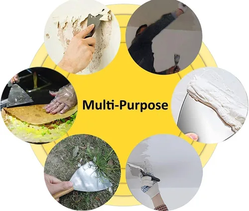 Miniatura 5 de Bettomshin 1 espátula de masilla, cuchillo de acero al carbono de 6 pulgadas con mango de madera, juego de herramientas para masilla, raspador
