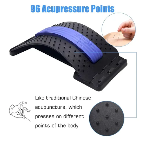Miniatura 4 de Dispositivo de estiramiento de espalda, estirador de espalda baja YoofZLer para cama, silla y automóvil, masajeador de apoyo para aliviar el dolor