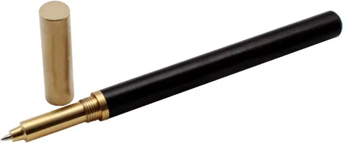 Miniatura 2 de Gullor Bolígrafo de madera creativa con tapa de bolígrafo de latón (WR-A2861), negro Negro (Black Wood)