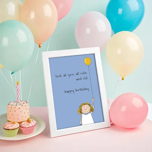 Miniatura 8 de Divertida tarjeta de cumpleaños para amigos, bonita tarjeta de cumpleaños para mujeres, mira a ti, todo lindo y viejo, tarjeta de regalo