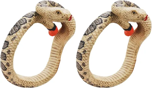Miniatura 7 de 2 pulseras de serpiente de Halloween, pulsera de serpiente complicada, juguete de broma de pitón para Halloween, día de los inocentes, fiesta