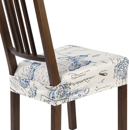 Miniatura 65 de SearchI Juego de 6 Fundas de Asiento para Sillas de Comedor Elásticas, Fundas de Asiento Suave Extraíbles y Lavables para Sillas de Comedor, Flor