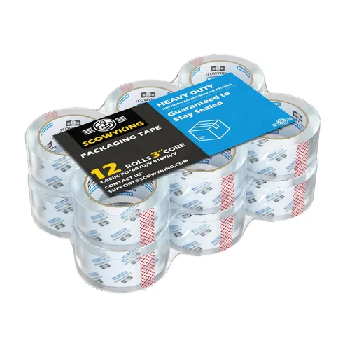 Miniatura 8 de 18 Rollos de Cinta de Embalaje Transparente, 4,7 cm x 62 m, 0,07 mm de Grosor - Cinta de Envío Resistente para Mudanzas, Sellado de Cajas, Embalaje