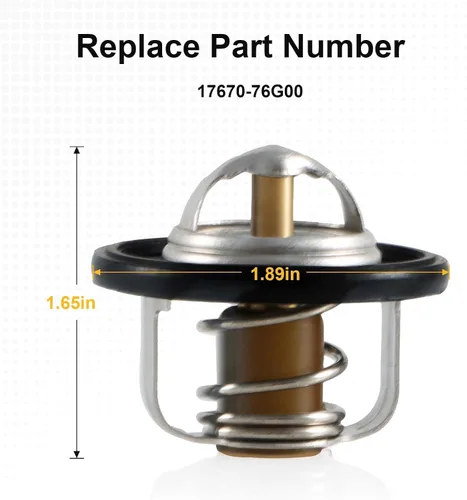 Miniatura 3 de Termostato de radiador compatible con Suzuki GSX-R600 GSX-R750 GSX-S750 Reemplazar #: 17670-76G00