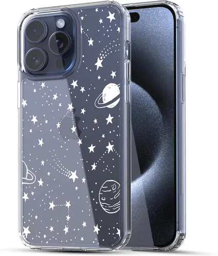 Miniatura 12 de RANZ Funda para iPhone 15, serie antiarañazos, a prueba de golpes, transparente de policarbonato duro + funda protectora de TPU para iPhone 15
