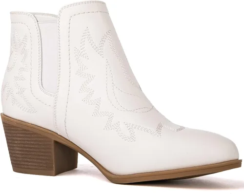 Miniatura 3 de GLOBALWIN Botas de tobillo para mujer, botas vaqueras del oeste