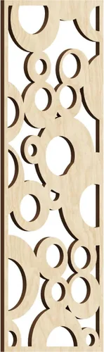 Miniatura 94 de Farwell Paneles de pared decorativos de madera con calado, 13 3/8 pulgadas de ancho x 34 3/8 pulgadas de alto x 1/4 de alto, roble rojo rojo