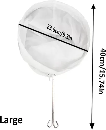 Miniatura 2 de Bolsas reutilizables de leche de nuez para colar, paños de queso para colar, malla ultrafina de jugo de gelatina y miel, colador de pulpa de café
