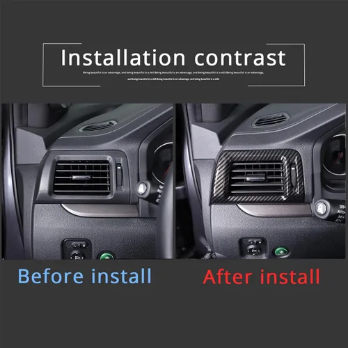 Miniatura 4 de 2 piezas de marco de ventilación lateral para Honda Pilot 2016-2022/ Ridgeline 2017-2024/ Passport 2019-2024, accesorios de cubierta de salida