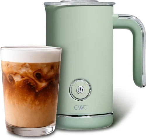 Miniatura 10 de COOK WITH COLOR Vaporizador y espumador eléctrico 4 en 1, calentamiento y espuma de 2 minutos, máquina de espuma fría y caliente para café, latte