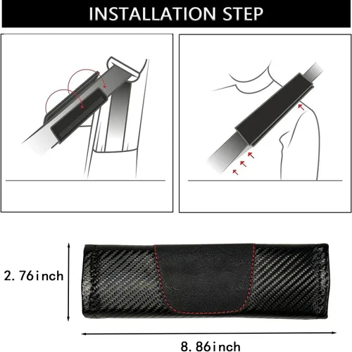 Miniatura 3 de Funda de cinturones de asiento para K 5 Optima 2016-2023 GT Line, cubierta de cuero para cinturón de asiento, protector de correa de hombro