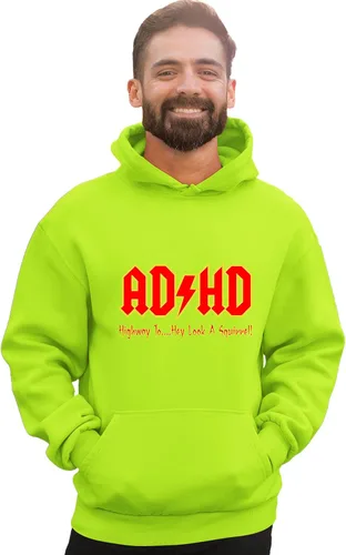 Miniatura 21 de Go All Out Sudadera con capucha para hombre y mujer con texto en inglés "Highway To Hey Look A Squirrel