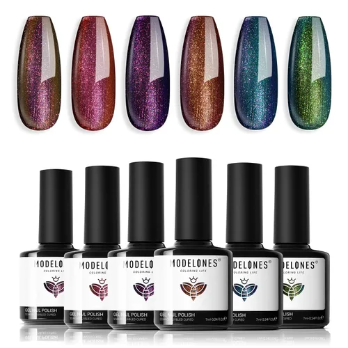 Miniatura 15 de Modelones Imán de esmalte de uñas de gel de ojo de gato, herramienta magnética 8 en 1 para uñas de gel, varita magnética fuerte para arte de uñas