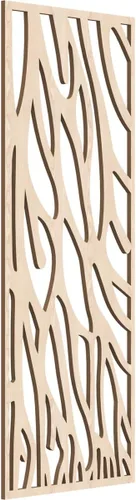 Miniatura 13 de 9 3/8"W x 24 3/8"H x 1/4"T Bristol Decorativos Paneles de Pared de Madera Calado, Cereza