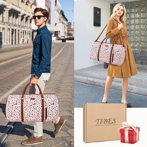 Miniatura 7 de Bolsa de ropa para viaje con neceser convertible de mano para fin de semana, bolsas de viaje grandes para mujeres 2 en 1, bolsa colgante para traje