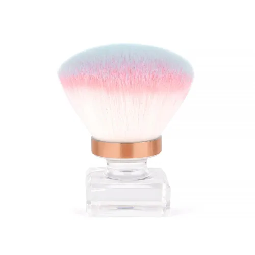 Miniatura 9 de KADS Cepillo para polvo de uñas, cepillo de maquillaje con forma de flor, base de cristal, cepillo de limpieza de uñas, herramienta de cepillo