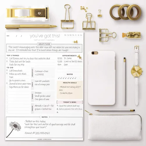 Miniatura 4 de Merry Expressions Agenda diaria para lista de tareas pendientes con hojas sin fecha de 8.5 x 11 pulgadas, planificador de TDAH, planificador