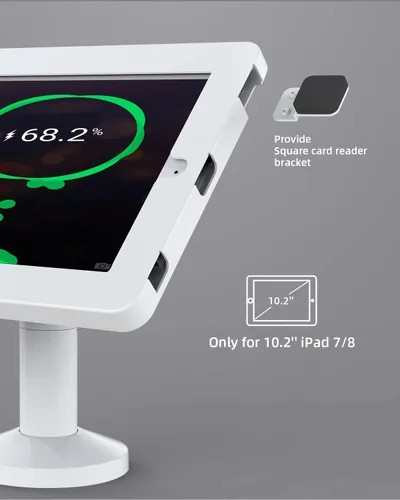 Miniatura 7 de Soporte para tablet para escritorio, compatible con iPad de 10.2 pulgadas Gen 7 8 9, soporte de tableta con bloqueo de llave de metal