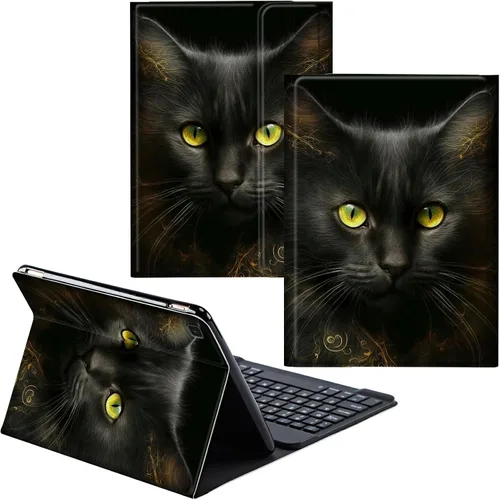 Miniatura 48 de Funda para Samsung Galaxy Tab S6 Lite 2022/2020 Teclado inalámbrico desmontable y cubierta de soporte de piel sintética Funda protectora