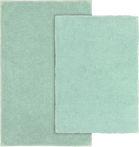 Miniatura 27 de Garland Rug Queen Cotton Sea Foam de 22 x 60 pulgadas ultra suave, afelpada, altamente absorbente, lavable a máquina, toalla de suelo para ducha