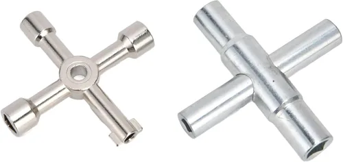 Miniatura 6 de Health Gear - Llave de 4 vías, 2 llaves de agua de 4 vías, llave multifuncional portátil, herramienta de llave para grifos de válvulas, radiadores