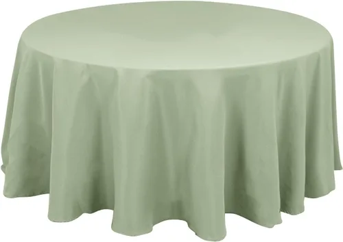Miniatura 7 de Balsa Circle Manteles redondos color beige de 120 pulgadas de tela de alta calidad, manteles de tela para bodas, fiestas, recepción, banquetes