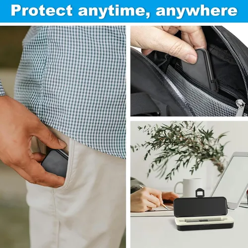 Miniatura 7 de iGuerburn Funda rígida para monitor KardiaMobile ECG, funda para monitor de corazón móvil Kardia, segura de transportar y proporciona una protección