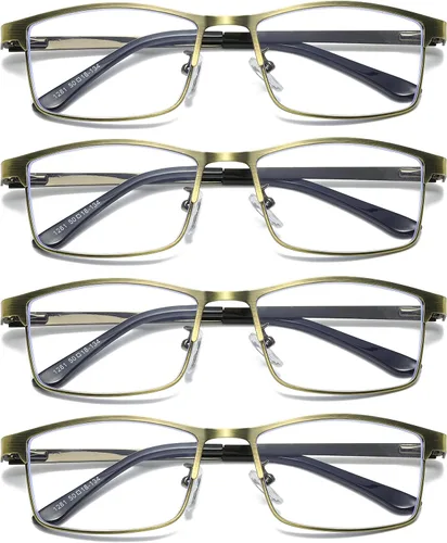 Miniatura 9 de B&Q 4 Pack Reading Glasses Men – Blue Light Blocking Readers for Men
