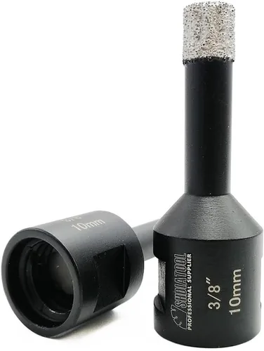 Miniatura 16 de SHDIATOOL Brocas de núcleo de diamante, 2 unidades de 1/4 de pulgada para porcelana, cerámica, ladrillo, ladrillo al vacío, sierra de agujero