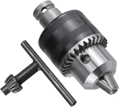 Miniatura 8 de Adaptador de conversión de cambio rápido para portabrocas sin llave con capacidad de 0,8 mm a 10 mm, montaje de 3/8-24UNF, con vástago hexagonal