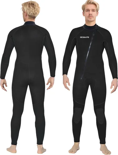 Traje de neopreno para hombre con cremallera frontal completa, 0.118 in, 4/0.118 in, 5/0.157 in, neopreno para surf, buceo, esnórquel, natación,
