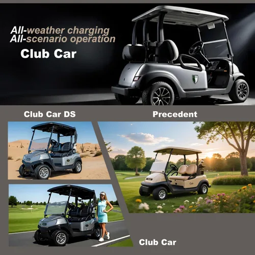 Miniatura 8 de Cargador de batería de carrito de golf de 48 V y 18 amperios a bordo o montaje en pared para Club Car redondo de 3 pines con cable de 16 pies