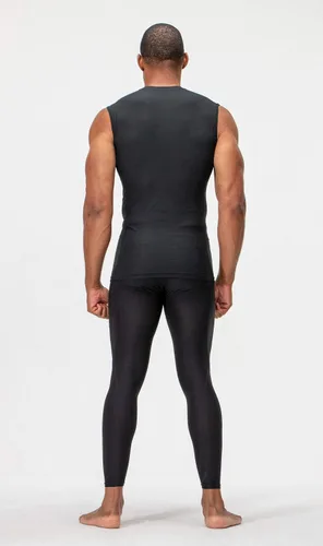 Miniatura 3 de DEVOPS Paquete de 3 camisas de compresión atléticas sin mangas para hombre (paquete de 3)