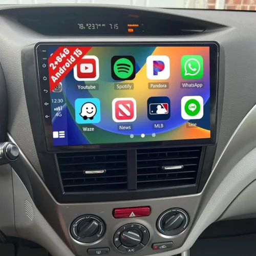 Miniatura 9 de 4G+64G Android 15 Estéreo de coche para Subaru Forester Impreza WRX STI 2008 2009 2010 2011 2012, 9 pulgadas Incell pantalla táctil Radio coche