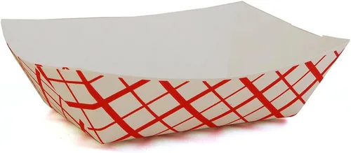 SNL Bandejas de papel de 5 libras, duraderas, fabricadas en Estados Unidos. Capacidad para nachos, papas fritas, perros de maíz caliente, helados y