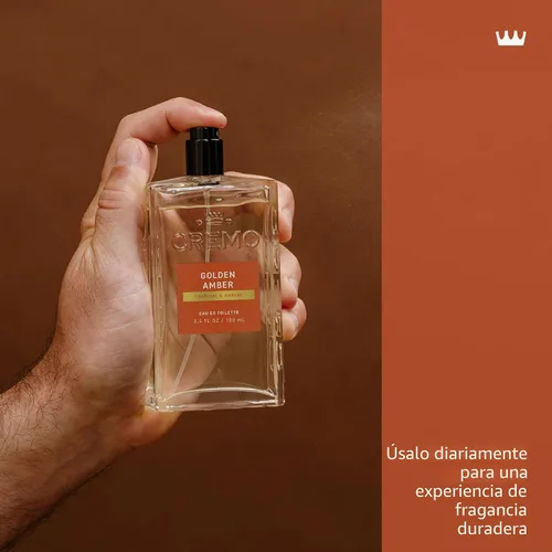 Miniatura 5 de Cremo Colonia para hombres - Espray de colonia Golden Amber para hombre, una combinación de grosella roja, piña, ámbar gris y musgo, fragancias