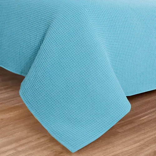 Miniatura 7 de Bed Bath & Home - Manta de 100% algodón, ligera y transpirable, buena para todas las estaciones, suave y acogedora.