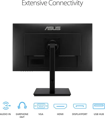 Miniatura 6 de ASUS Monitor 1080P de 24 pulgadas (VA24DQSB) - Full HD, IPS, 75 Hz, altavoces de sincronización adaptable con luz azul baja parpadeante sin marco