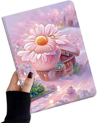 Miniatura 30 de kaidisen Funda de flores compatible con iPad de 9.7 pulgadas, 6ª y 5ª generación, iPad Air/Air 2, diseño de flores, ilustración floral con soporte