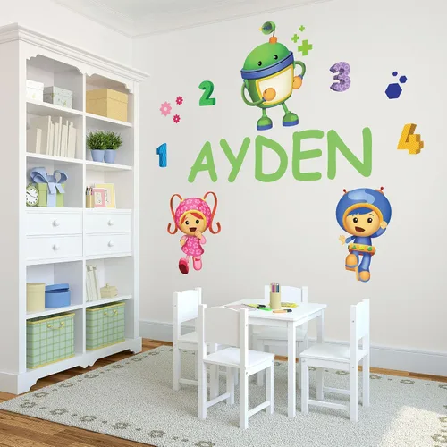 Miniatura 10 de Oliver's Labels Calcomanía de Pared Personalizada Premium de Tamaño Real para Decoración de Habitación de Niños - Despegar y Pegar, Extraíble
