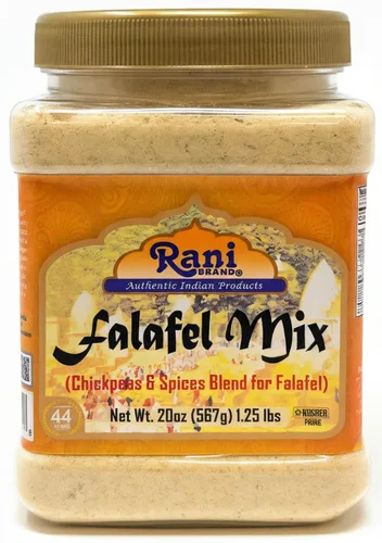 Rani Mezcla para Falafel (Mezcla de garbanzos y especias para Falafel) 20 onzas (1.25 libras) 567g Frasco PET ~ Apto para gluten | SIN TRANSGÉNICOS