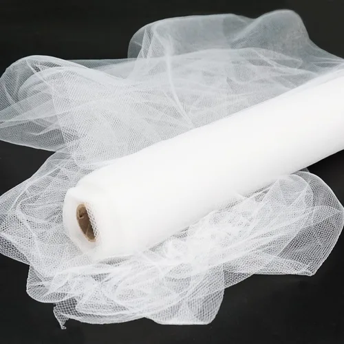 Miniatura 28 de Rollos de tela de tul, 54 pulgadas por 10 yardas (30 pies), cinta de tul para decoración de fiestas de boda, rollo de tela transparente en bobina