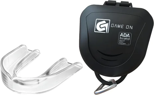 Miniatura 9 de Game On Protectores bucales, solo aceptado por la ADA, protector bucal deportivo sin tirantes para fútbol, baloncesto, lacrosse, hockey, protección