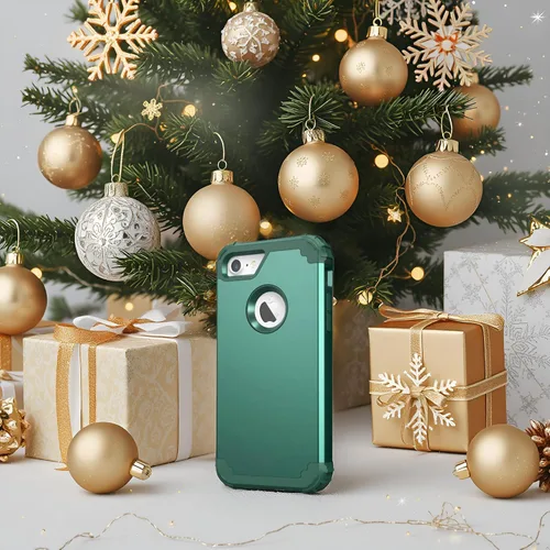 Miniatura 2 de IDweel Funda para iPhone 8, para iPhone 7 con protector de pantalla, 3 en 1, híbrida resistente a prueba de golpes, funda de policarbonato duro