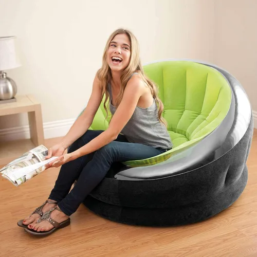 Miniatura 4 de Silla inflable Intex Empire, de 44" x 43" x 27," verde