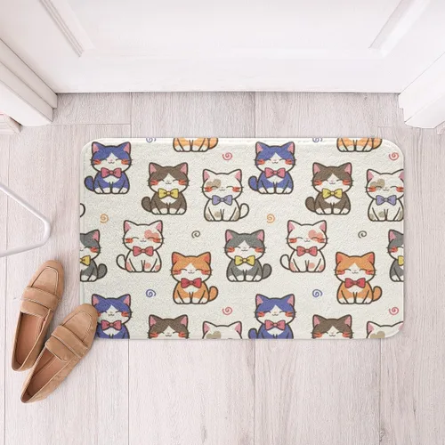 Miniatura 13 de Feelyou Tapetes de baño estampados, con patrón de sombrero occidental, para niños y niños, vaquera rosa, para ducha, accesorios de baño abstractos